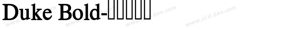 Duke Bold字体转换